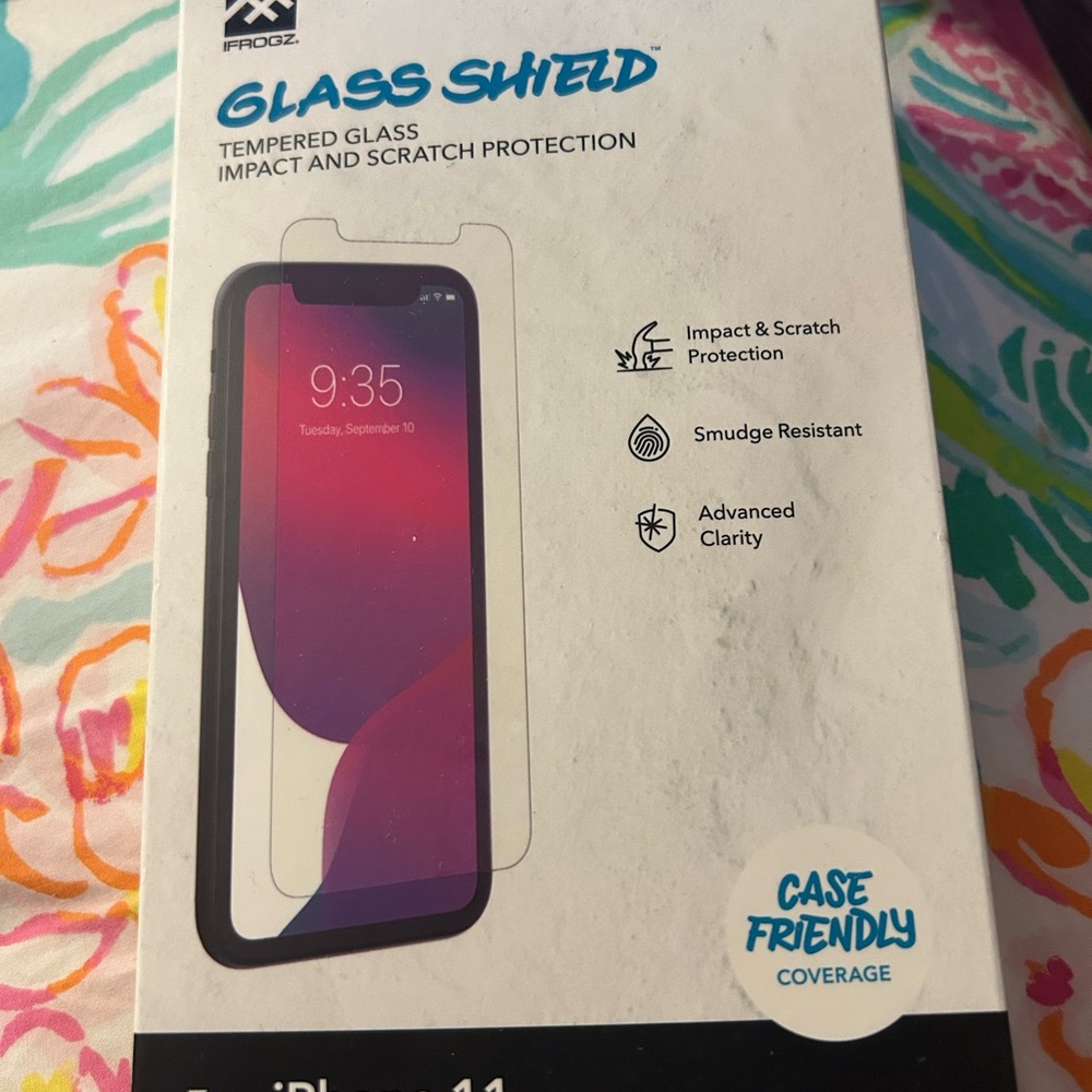 iFrogz Glass Shield Tempered Glass Screen Protector for iPhone 11 - Clear
